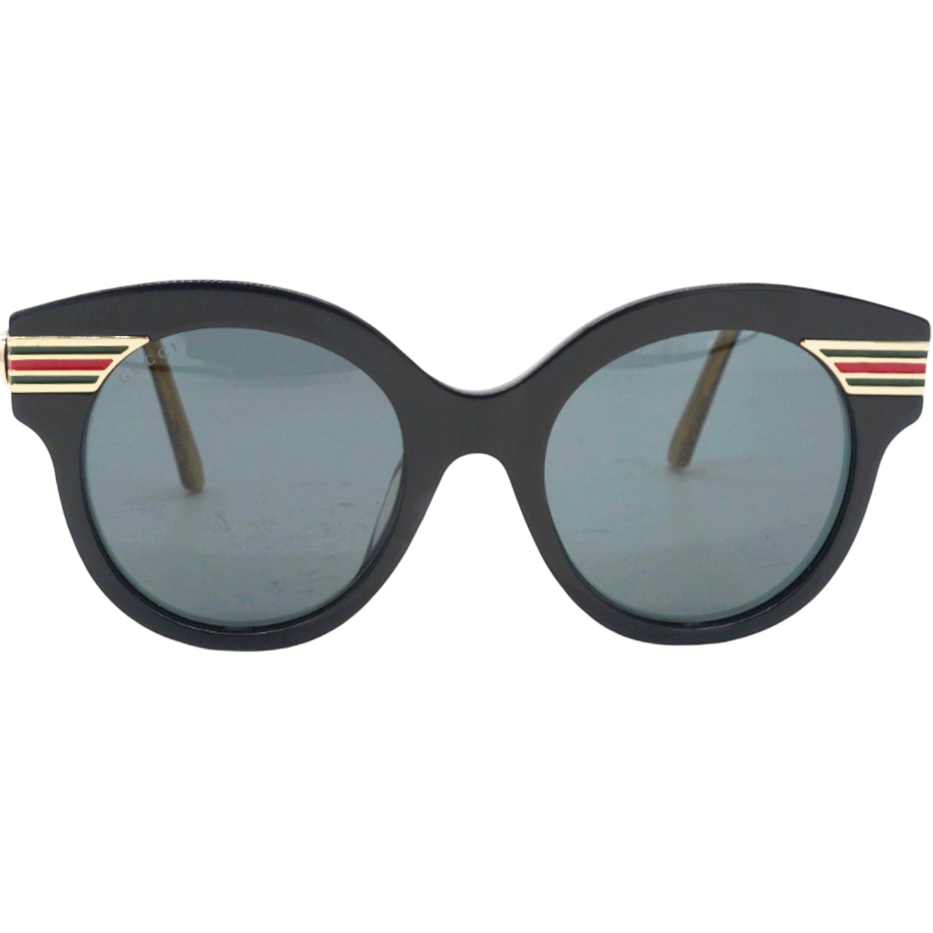 GUCCI Web Round Sunglasses Black 