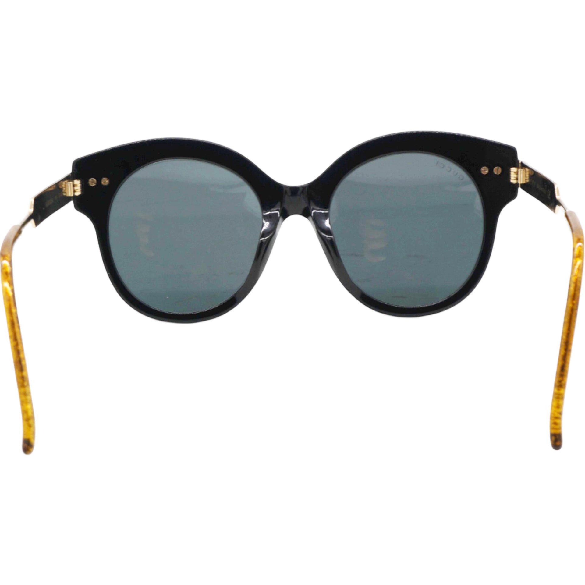 GUCCI Web Round Sunglasses Black 