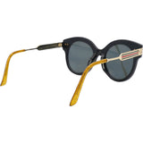 GUCCI Web Round Sunglasses Black 