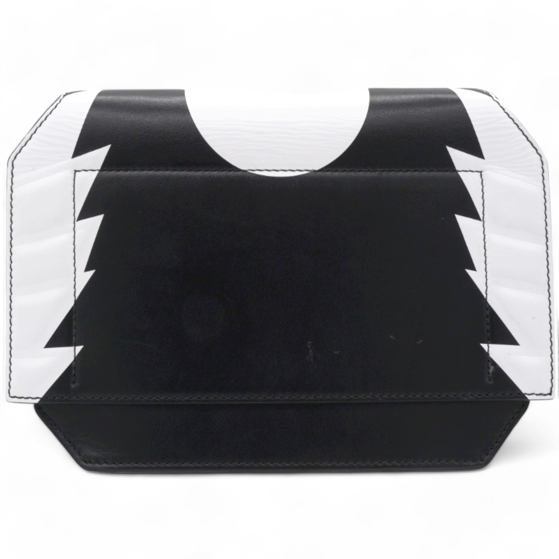 Givenchy Stars Wings Print Bow Cut Black/White Crossbody Bag in Leather 