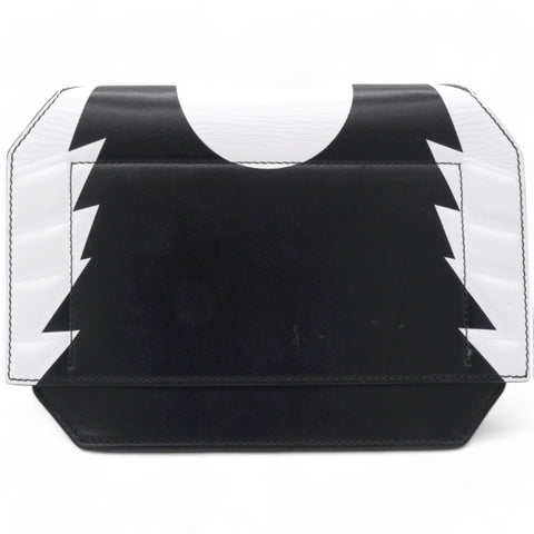 Givenchy Stars Wings Print Bow Cut Black/White Crossbody Bag in Leather 