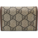 Gucci Beige/Ebony GG Supreme Canvas and Leather Horsebit Key Case 