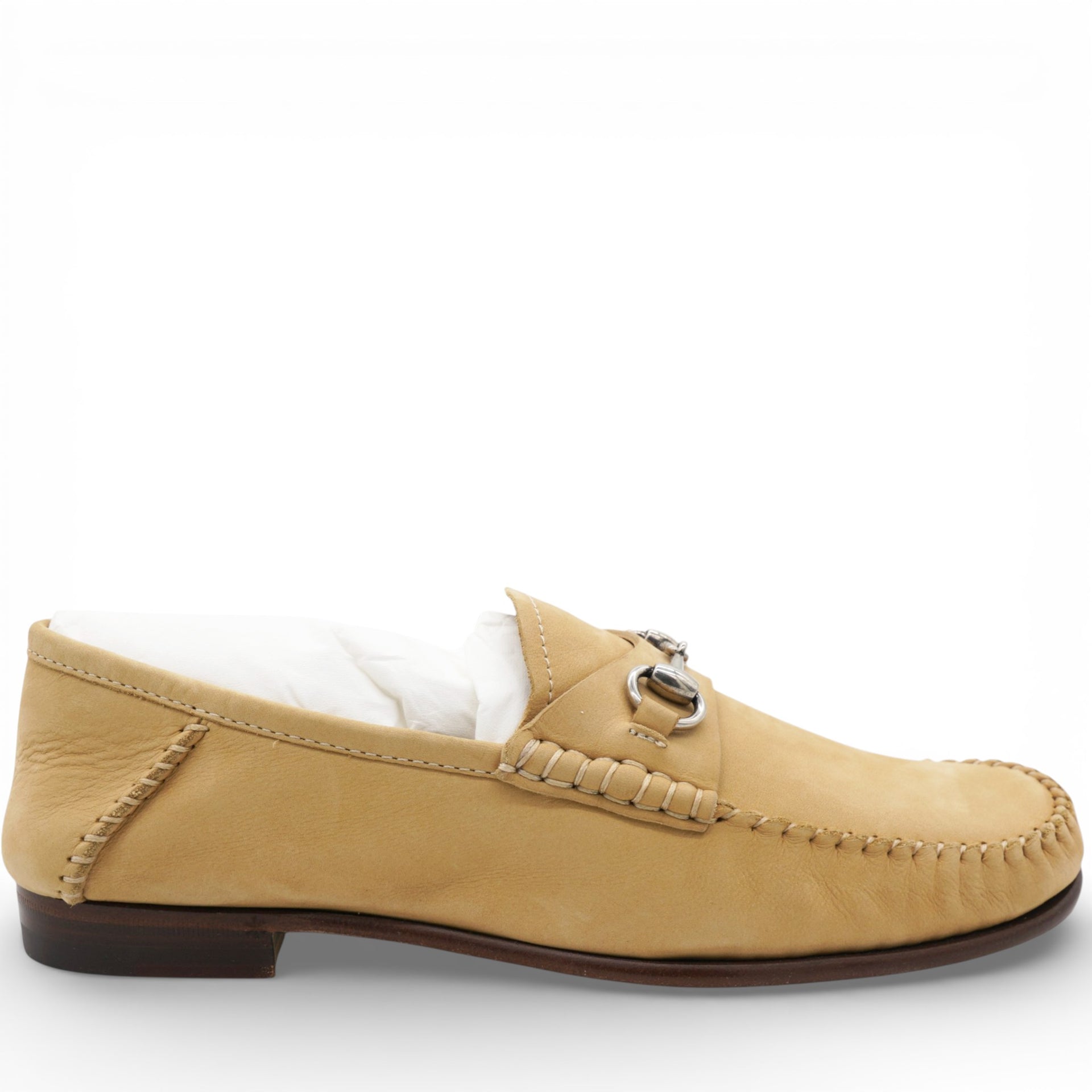 Gucci Beige Suede Loafers Size36 