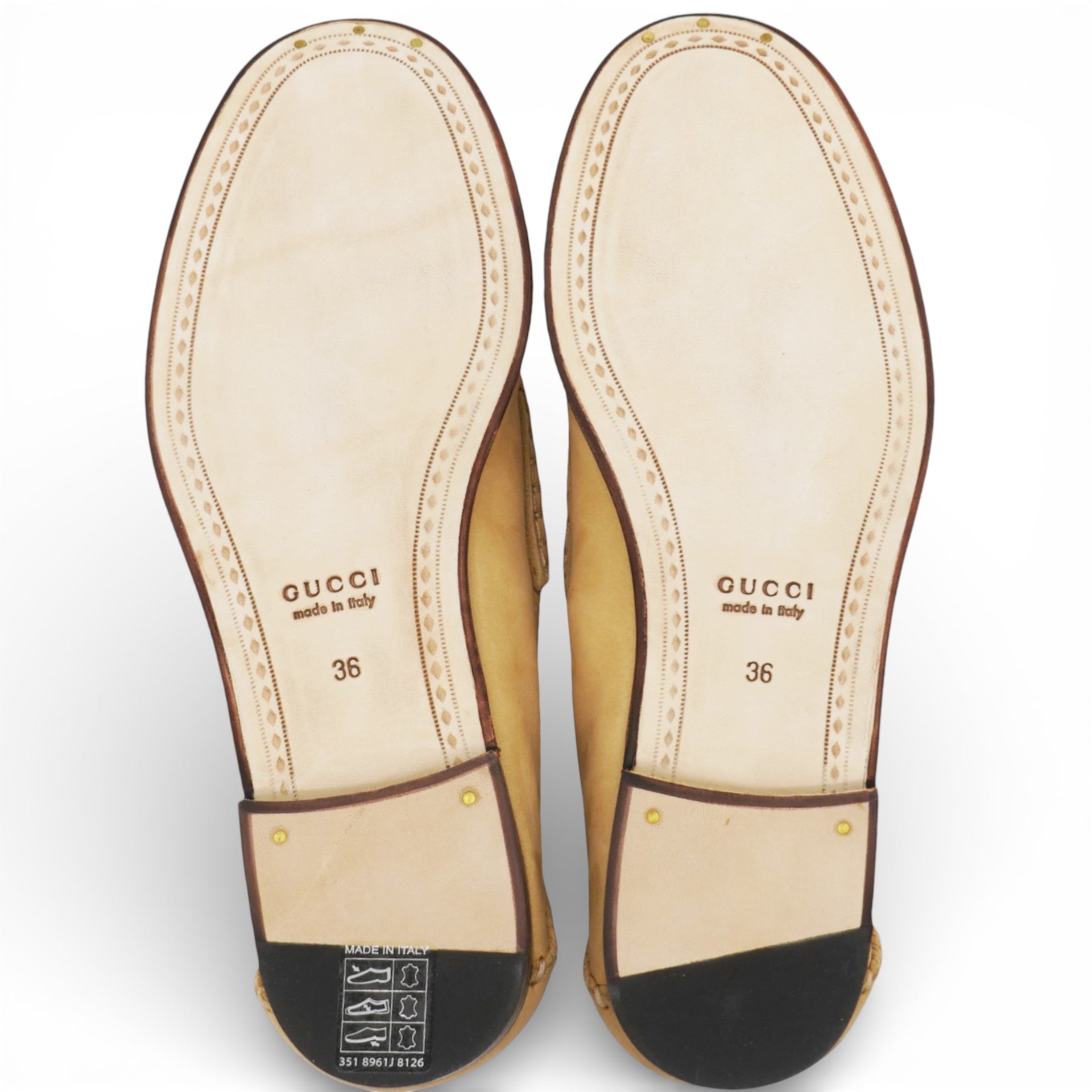 Gucci Beige Suede Loafers Size36 