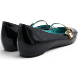 Gucci Black Patent Lois Bee Mary Jane Pumps Size37.5 