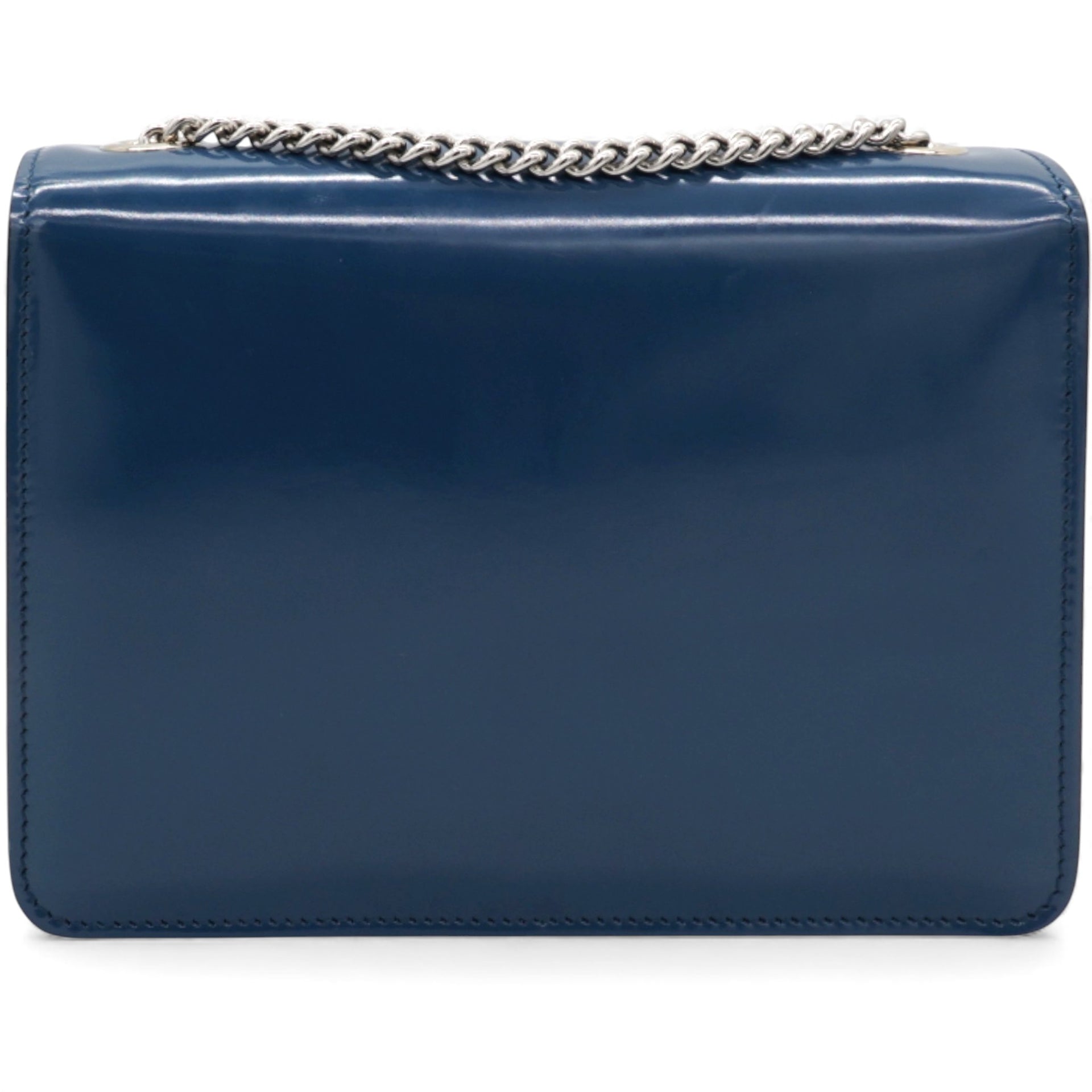 Gucci Blue Leather Small Interlocking G Shoulder Bag