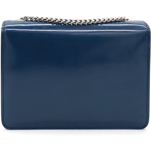 Gucci Blue Leather Small Interlocking G Shoulder Bag