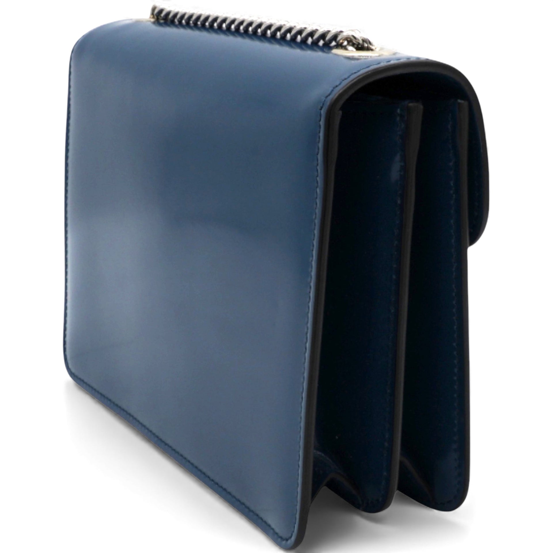 Gucci Blue Leather Small Interlocking G Shoulder Bag