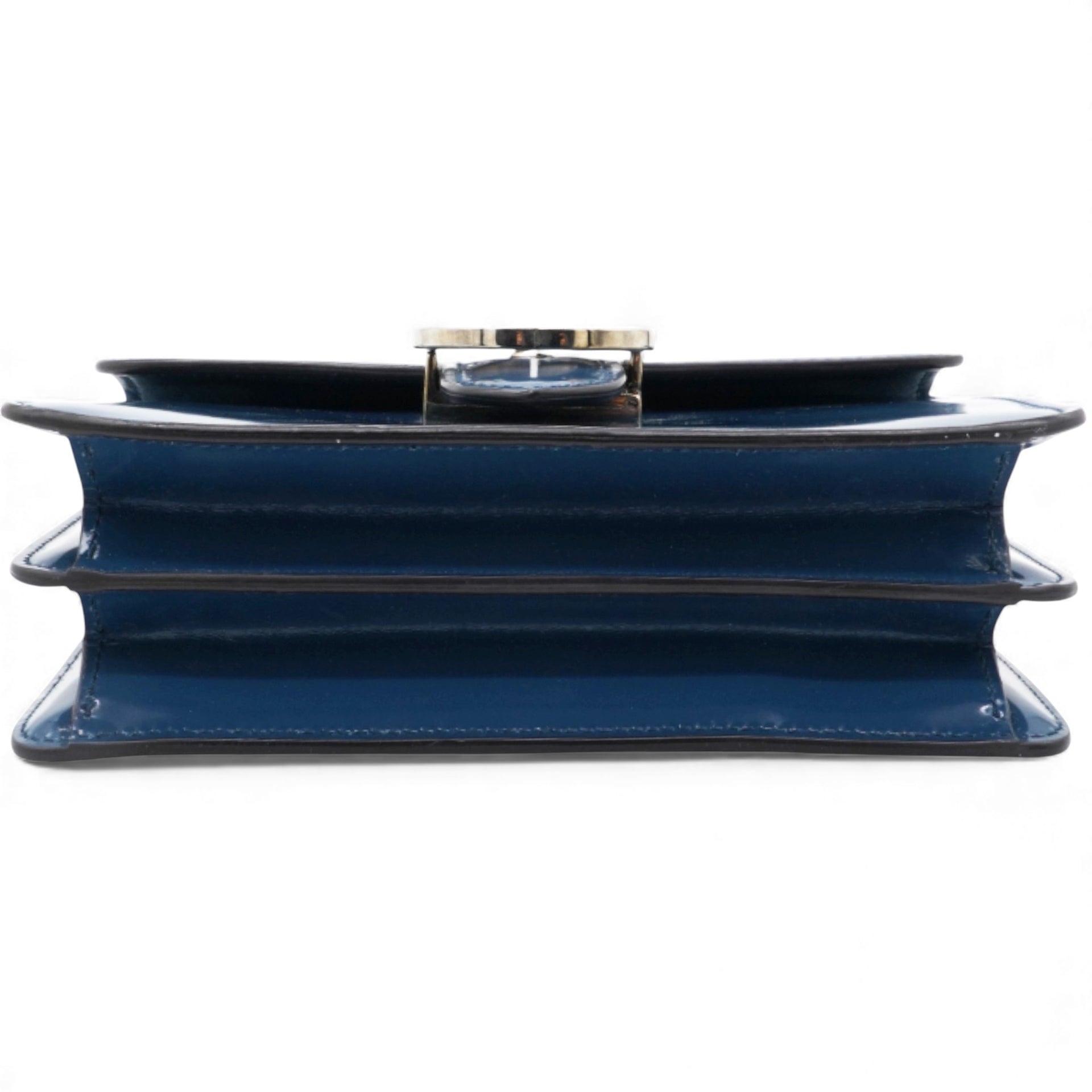 Gucci Blue Leather Small Interlocking G Shoulder Bag