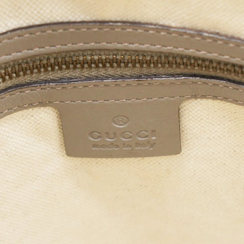 Gucci Brown/Beige GG Canvas and Leather Scarlett Interlocking G Satchel Tote 