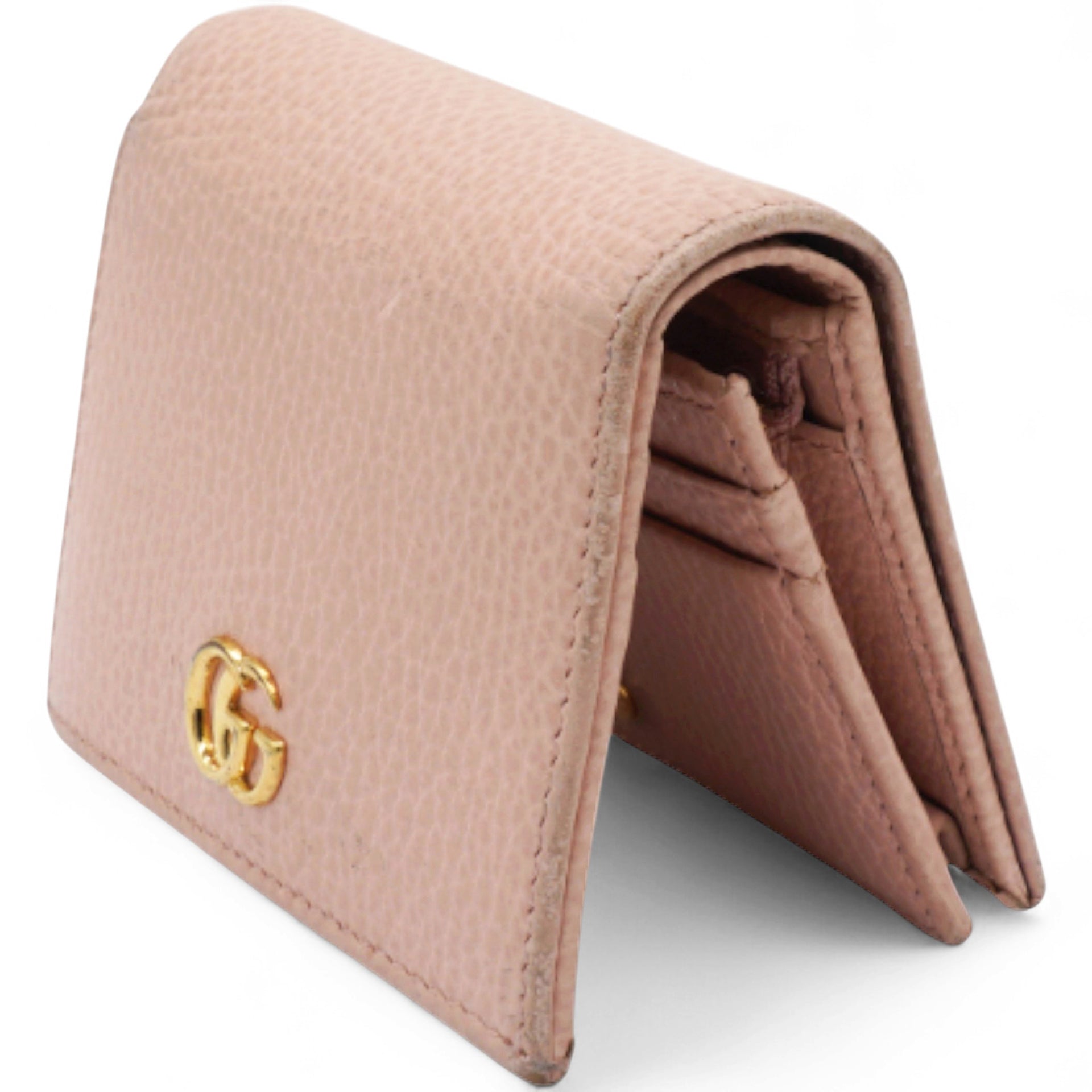 Gucci Compact Wallet Double G Logo Wallet  