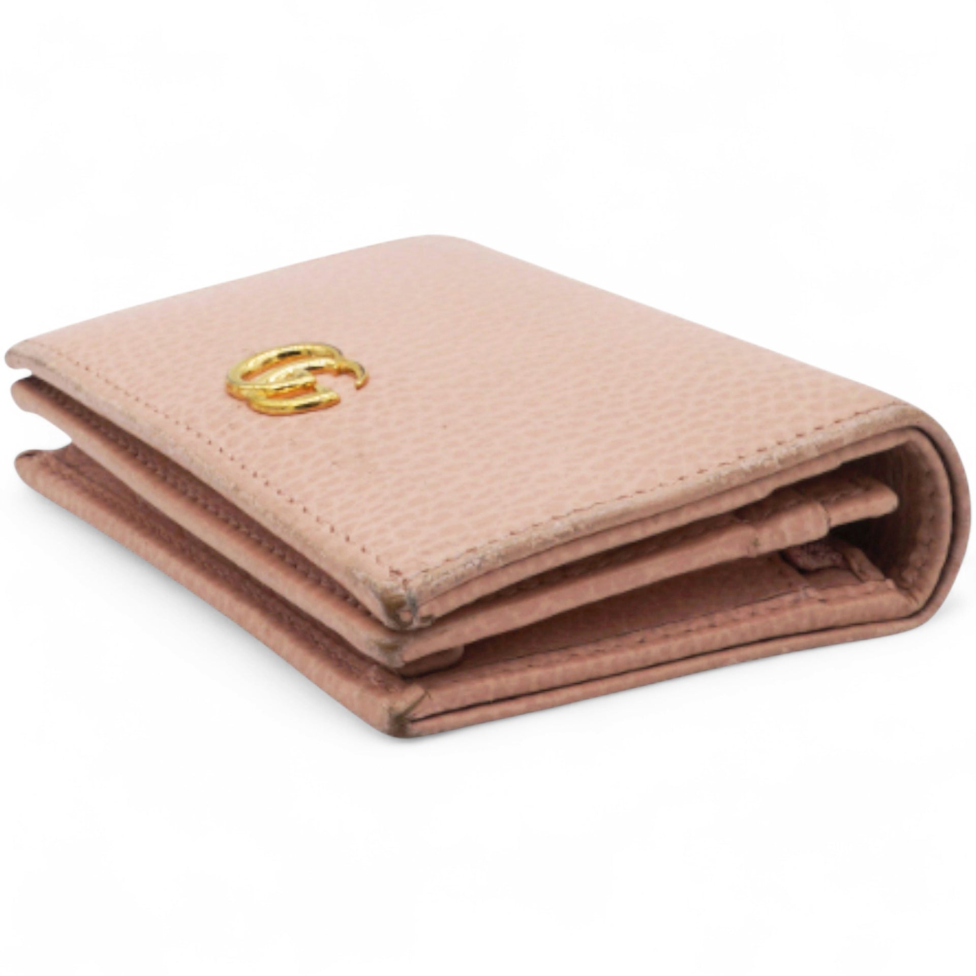 Gucci Compact Wallet Double G Logo Wallet  