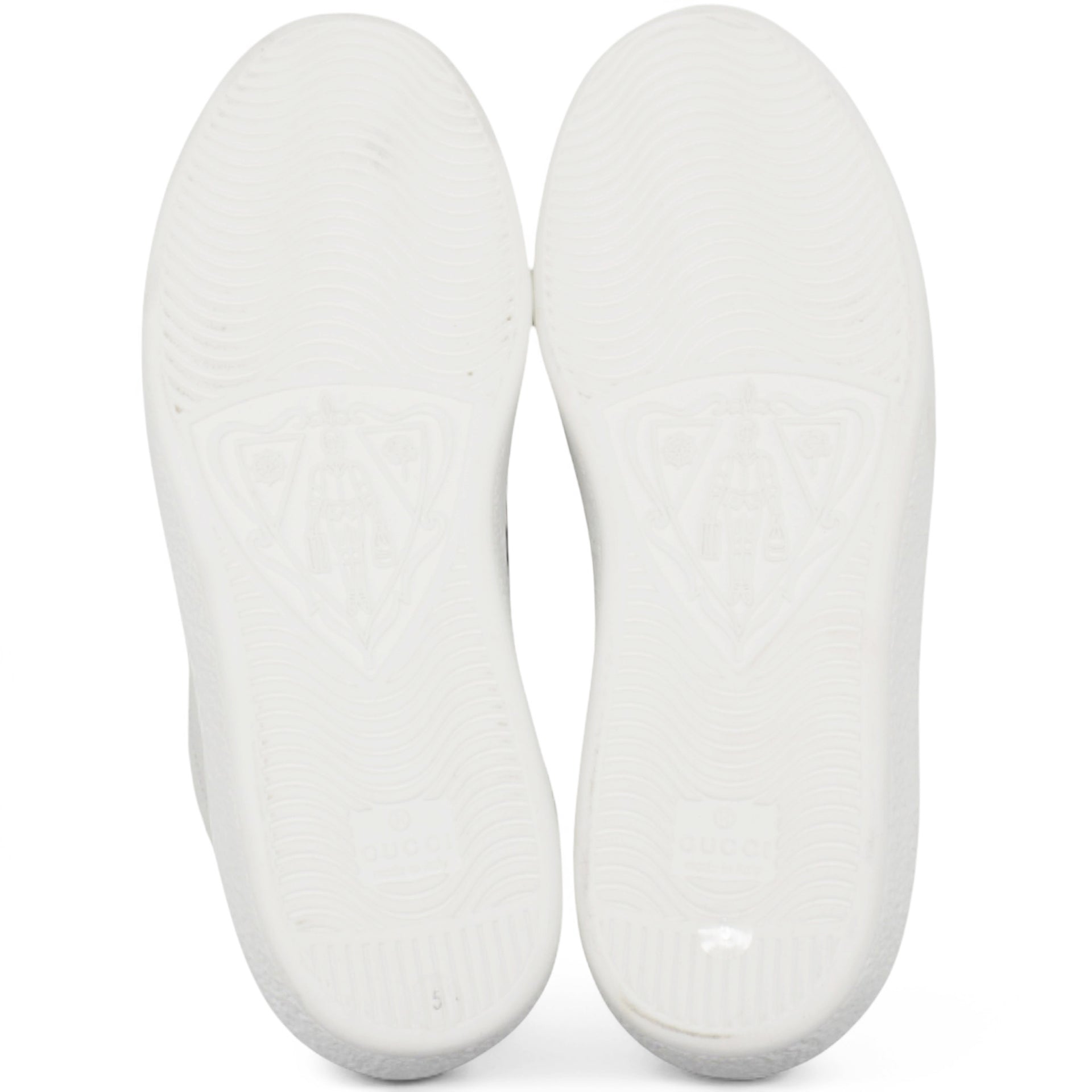 Gucci Crocodile Web Womens Ace Sneakers White Green Size39 