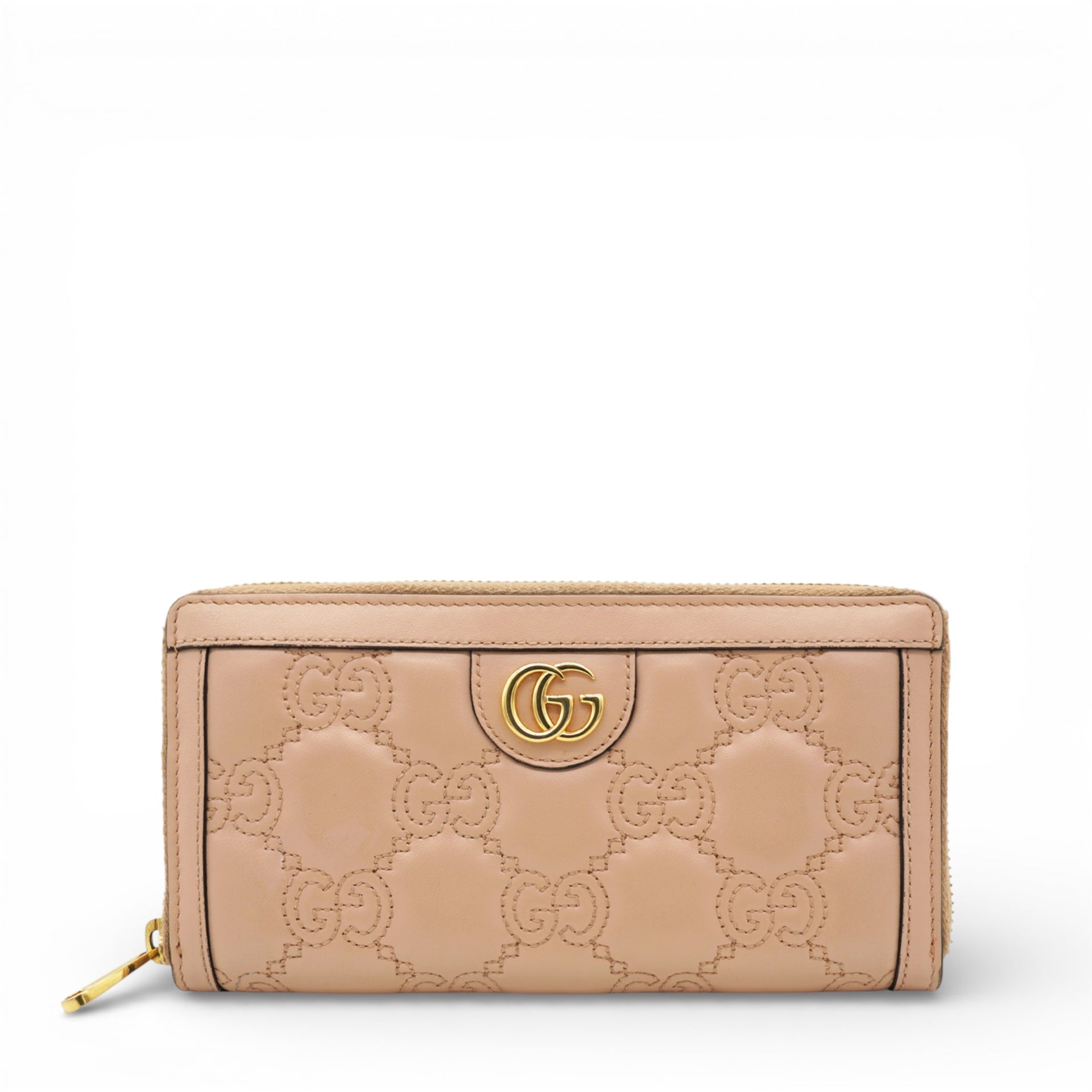 Gucci GG Matelassé Leather Wallet With Logo 