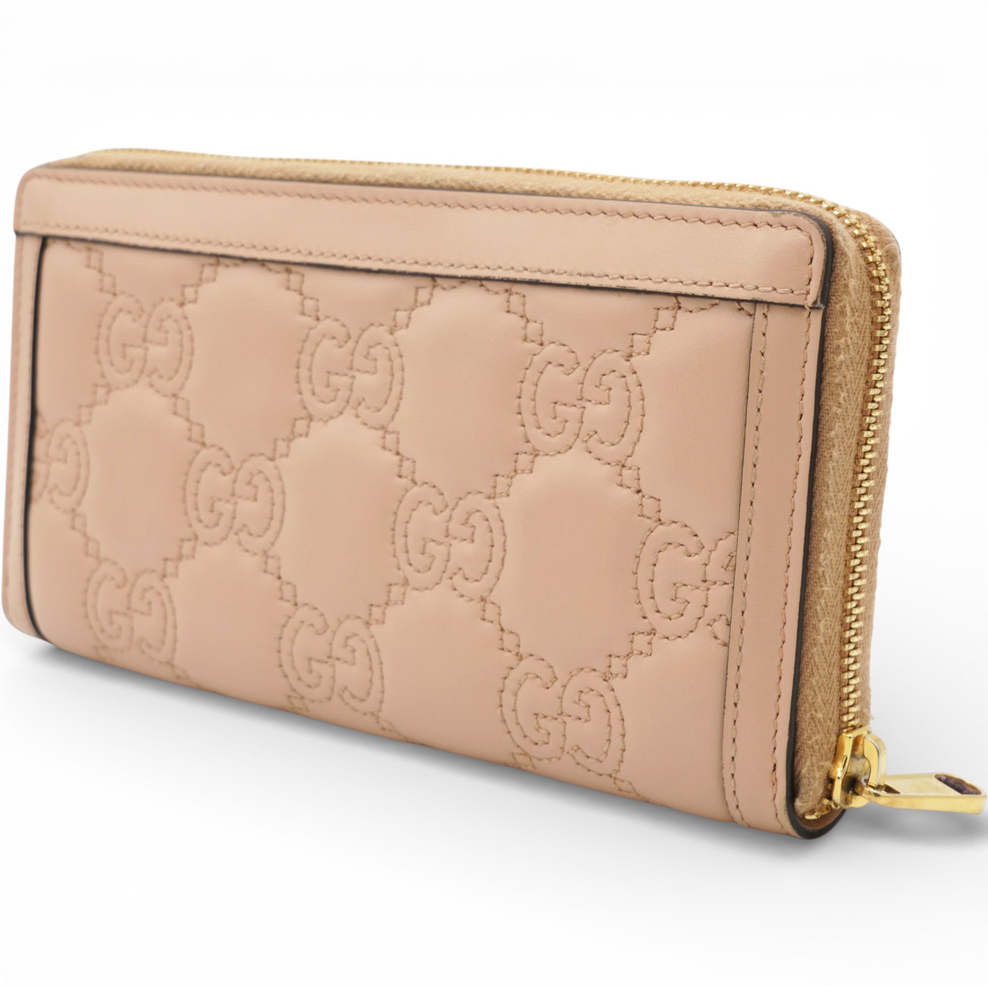 Gucci GG Matelassé Leather Wallet With Logo 