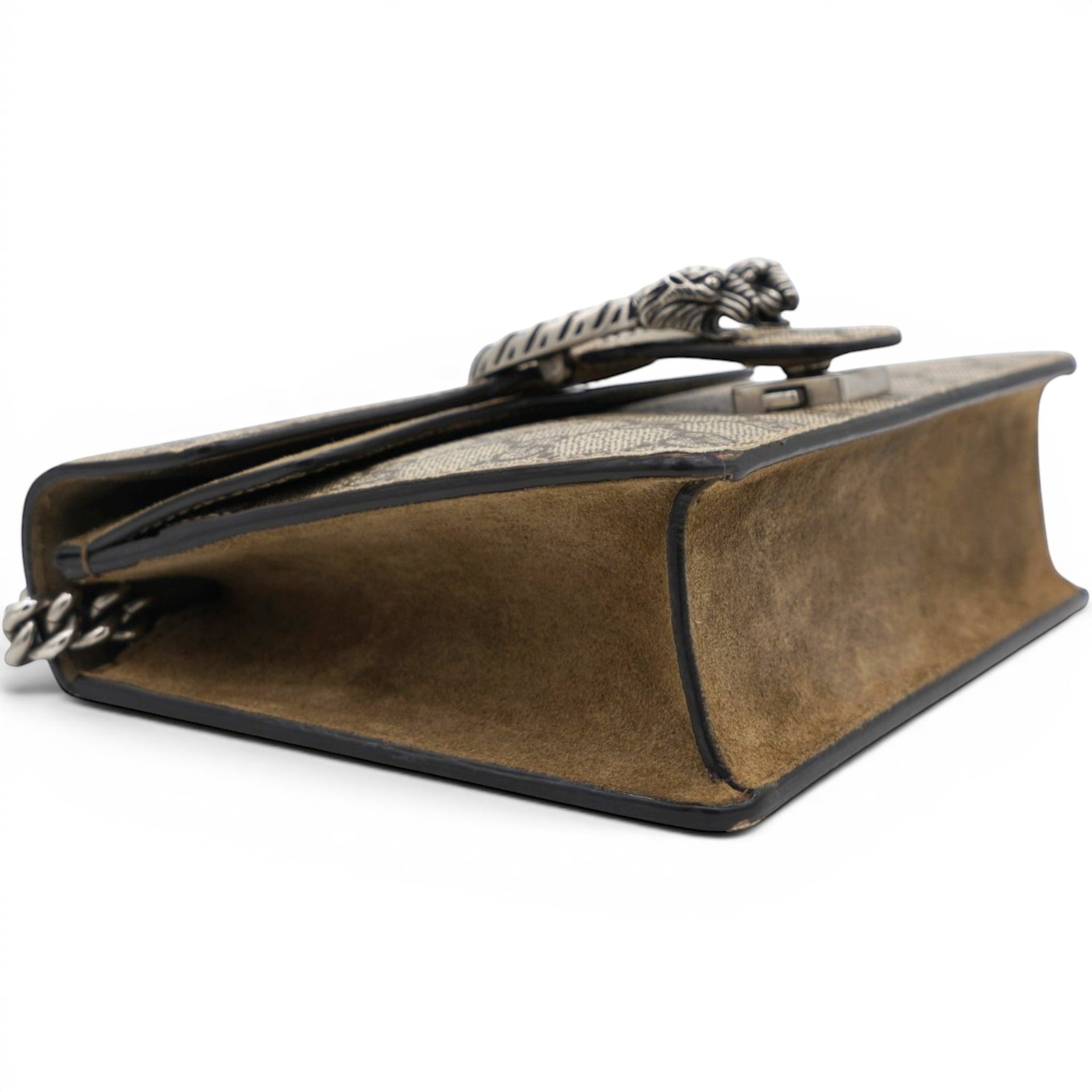 Gucci GG Supreme Monogram Mini Dionysus Shoulder Bag Taupe 