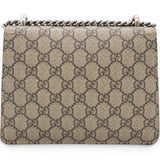 Gucci GG Supreme Monogram Suede Crystal Small Dionysus Shoulder Bag Beige Ebony Bright Purple 