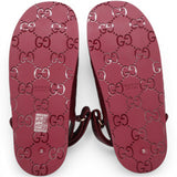 Gucci Guccissima GG Embossed Womens Sandals Rosso Ancora Size38 