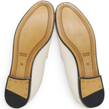 Gucci Lambskin Womens Brixton Horsebit Loafers Mystic White Size35 