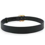 Gucci Leather Double G Belt 80 Black 