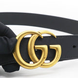 Gucci Leather Double G Belt 80 Black 