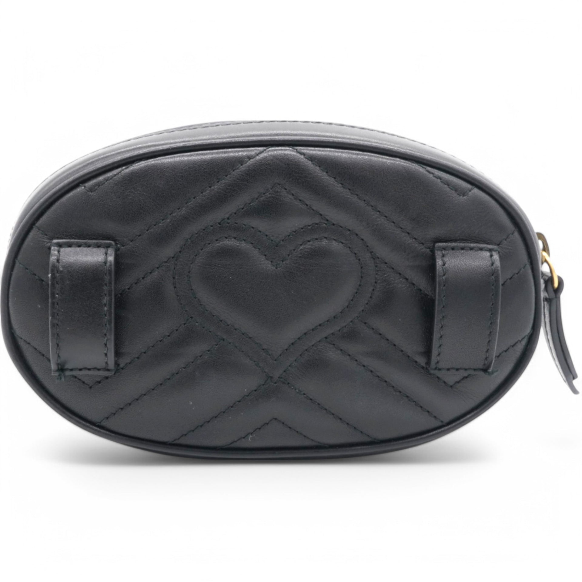 Gucci Matelasse GG Marmont Belt Bag Black 
