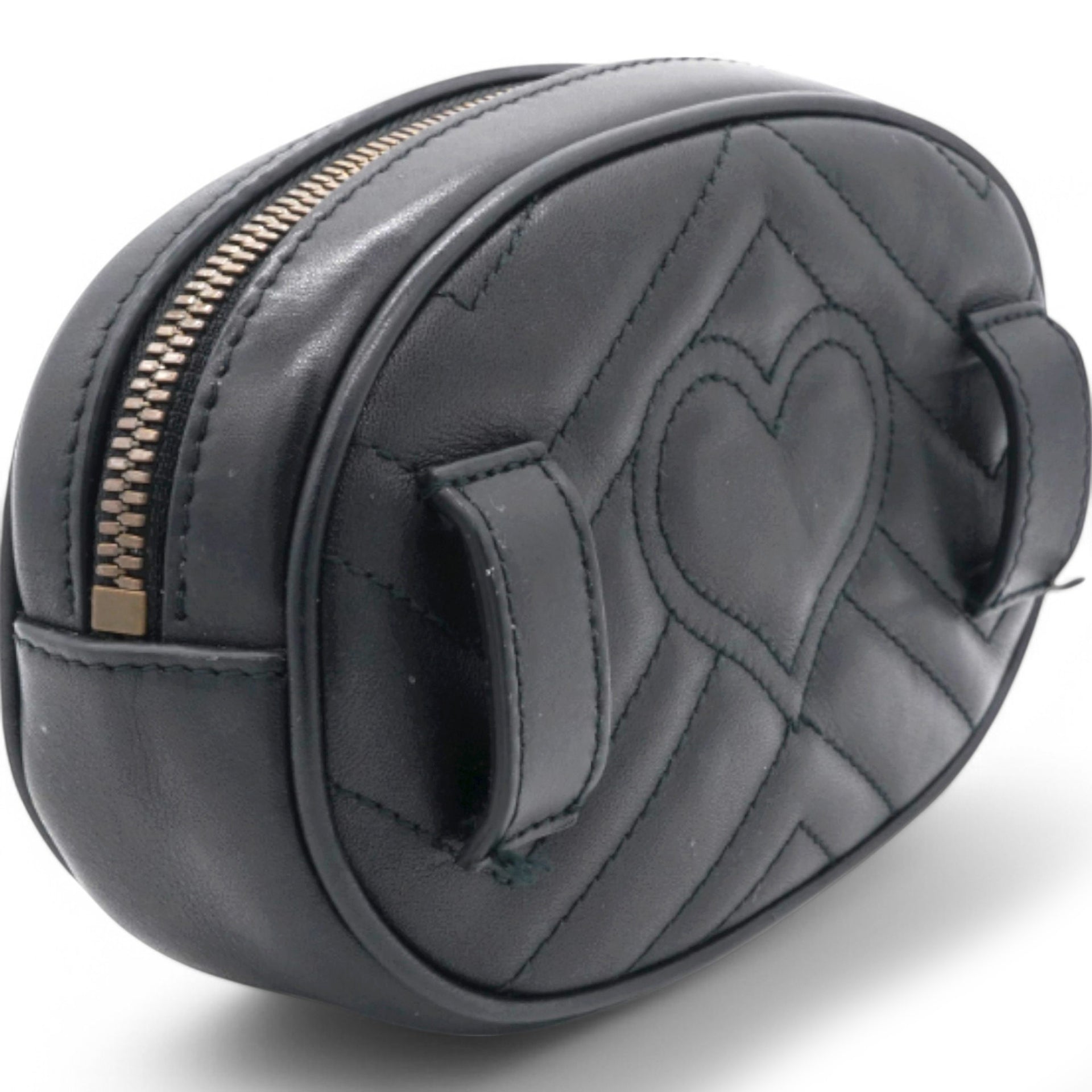 Gucci Matelasse GG Marmont Belt Bag Black 