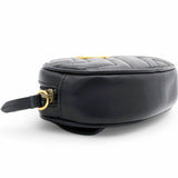 Gucci Matelasse GG Marmont Belt Bag Black 