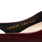 Gucci Patent Signoria Slingback Pumps Rosso Ancora Size38.5 