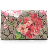 Gucci Pink/Beige GG Supremes Canvas Super Micro Blooms Dionysus Chain Bag 