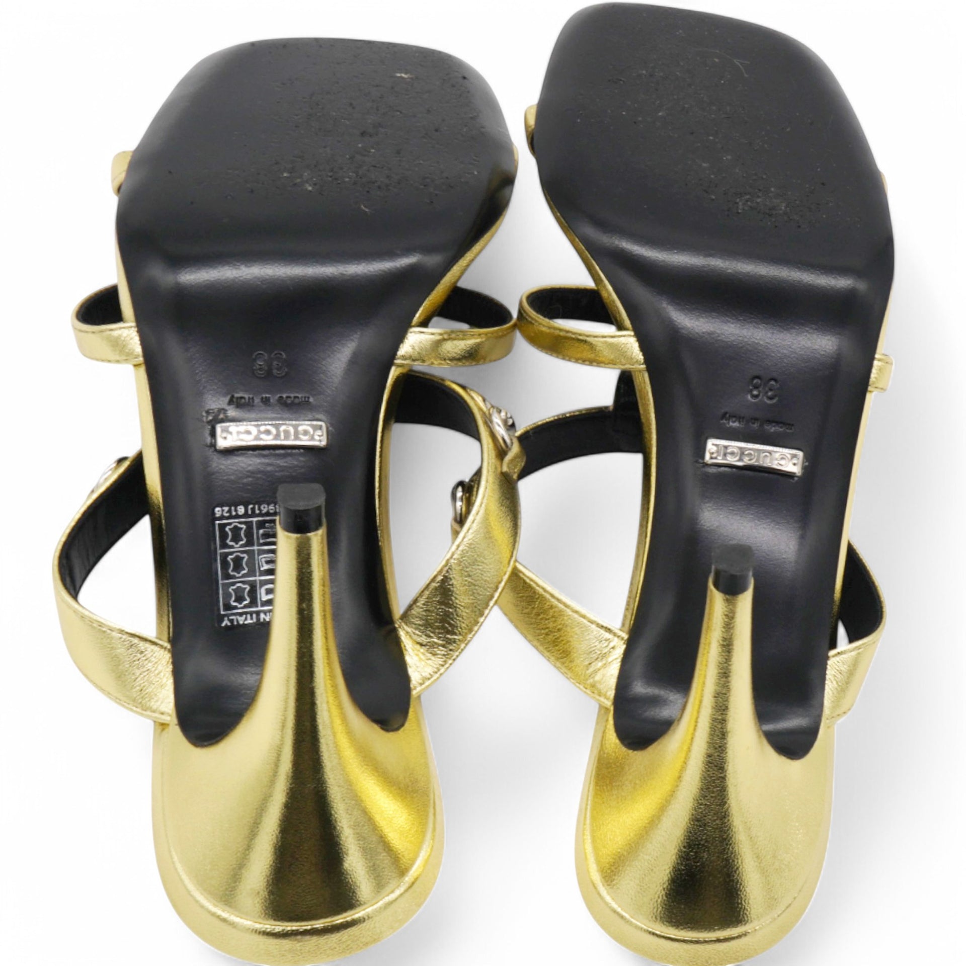 Gucci Slim Horsebit Slide Sandals Size38 