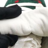 Gucci Terry Cloth GG Monogram Web Womens Ace Sneakers Green Red Size35 