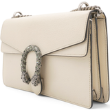 Gucci Textured Calfskin Crystal Small Dionysus Shoulder Bag Mystic White 