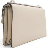 Gucci Textured Calfskin Crystal Small Dionysus Shoulder Bag Mystic White 