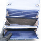  Gucci Velvet Crystal GG Monogram Dionysus Chain Wallet Blue 