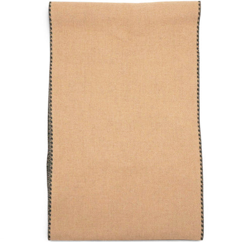 Gucci Wool Cashmere Interlocking G Scarf Ivory Beige 
