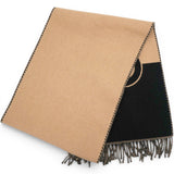 Gucci Wool Cashmere Interlocking G Scarf Ivory Beige 