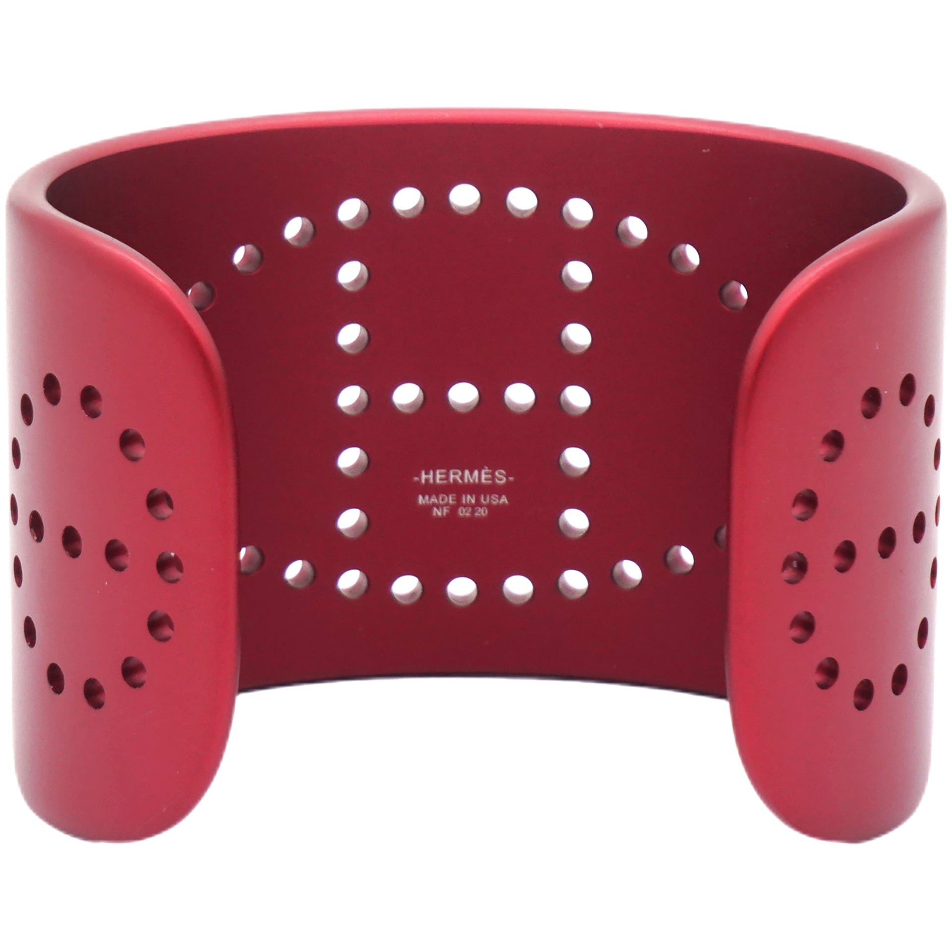 HERMES Aluminium Evelyne Sunset Cuff Bracelet T3 14 