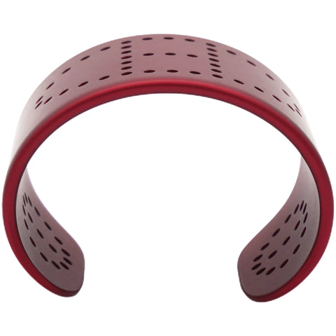 HERMES Aluminium Evelyne Sunset Cuff Bracelet T3 14 