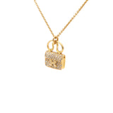  HERMES Amulet Constance Diamond 18K Rose Gold Necklace 