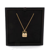  HERMES Amulet Constance Diamond 18K Rose Gold Necklace 