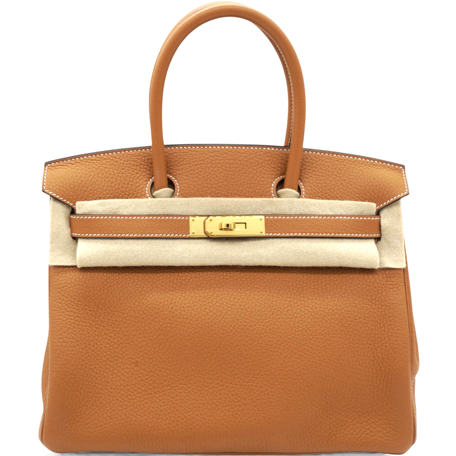 HERMÈS Birkin 30 Natural Sable Handbag 