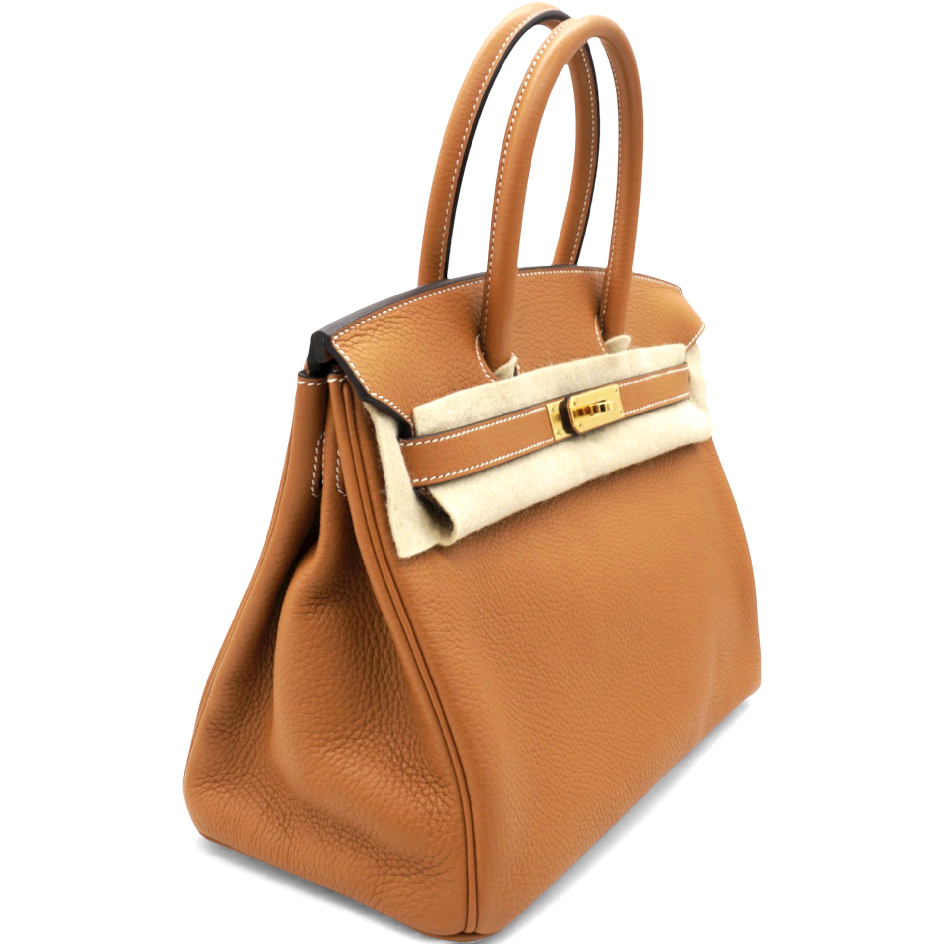 HERMES Birkin 30 Natural Sable Handbag 