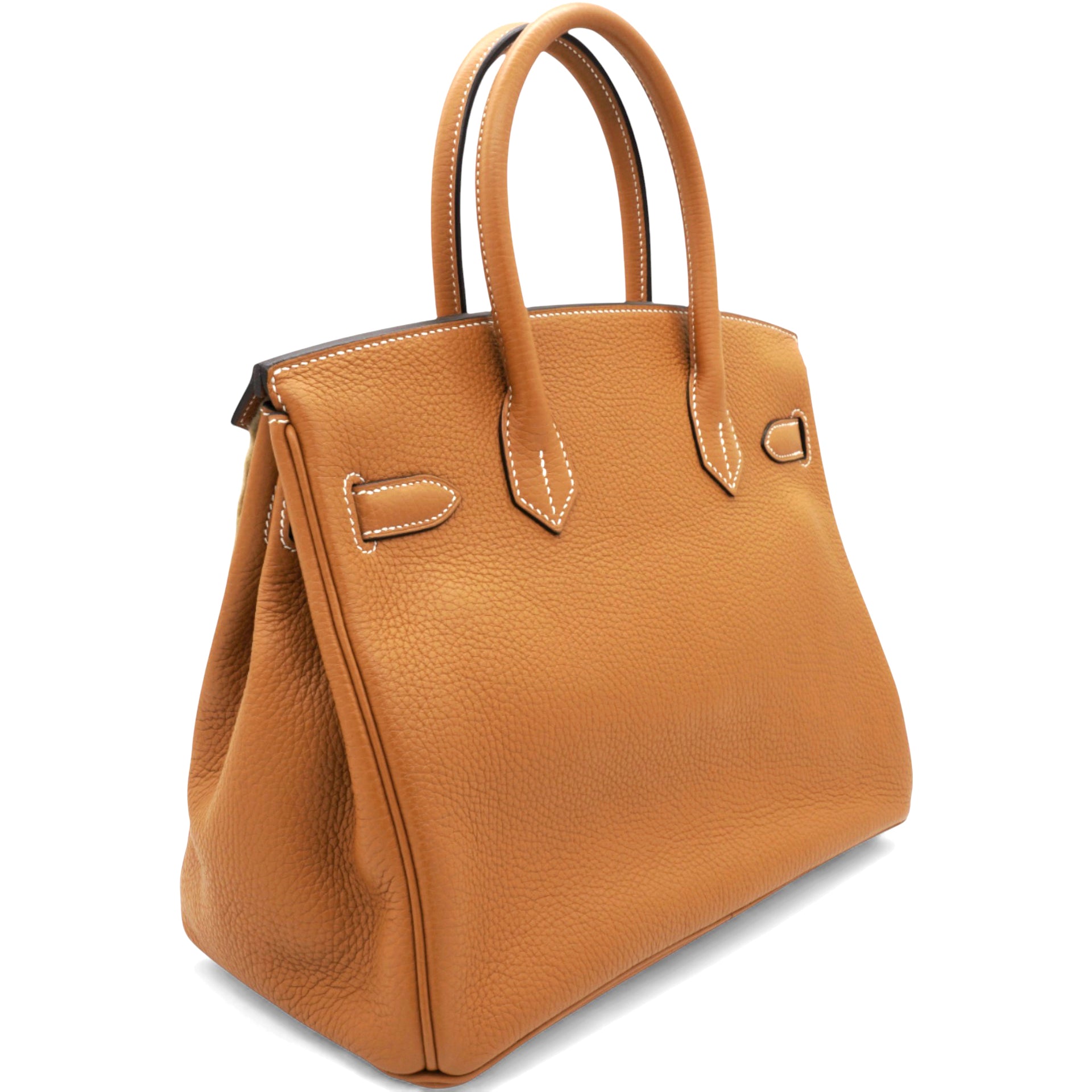 HERMES Birkin 30 Natural Sable Handbag 