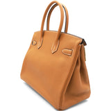 HERMES Birkin 30 Natural Sable Handbag 