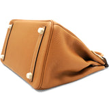 HERMES Birkin 30 Natural Sable Handbag 