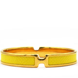 HERMES  Box Olympe Ear Cuff Jaune Citron 