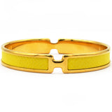 HERMES  Box Olympe Ear Cuff Jaune Citron 