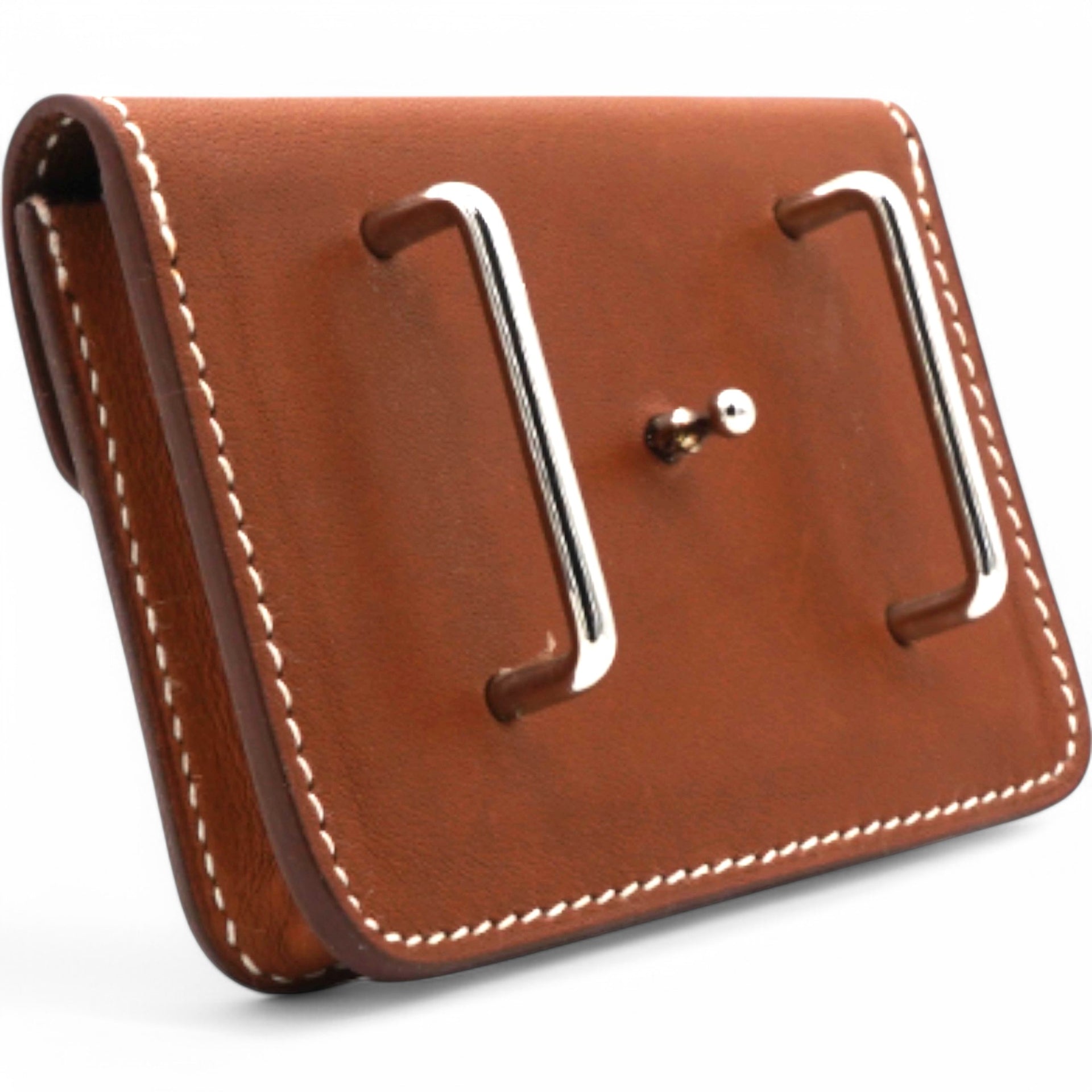 HERMES Brown Belt Bag Leather 