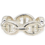 HERMES Chaine D'Ancre Silver 925 Fashion No Stone Band Ring Silverr Size52 